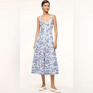 Staud Wells Dress | Blue Toile